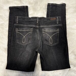 Calvin Klein Jeans Womens Skinny Black Denim Pants Size 10
